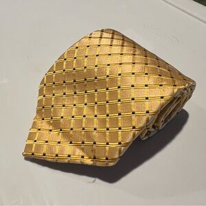 Pronto Uomo Maze & Blue 100% Silk Checkered Tie